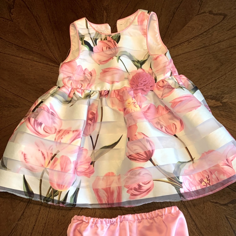 Pippa & Julie Pink Floral Dress